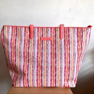 NWT Vera Bradley Big Tote Confetti Stripe